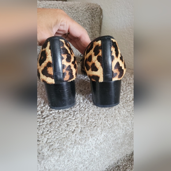 Michael Kors Brown and Black Heels with Leopard Print in Calf Hair.size 7.5 - Picture 8 of 16